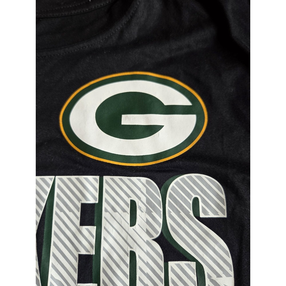 Nike Green Bay Packers NFL Dri-Fit The Nike Tee Shirt Size L Football NFL Black - Picture 4 of 8